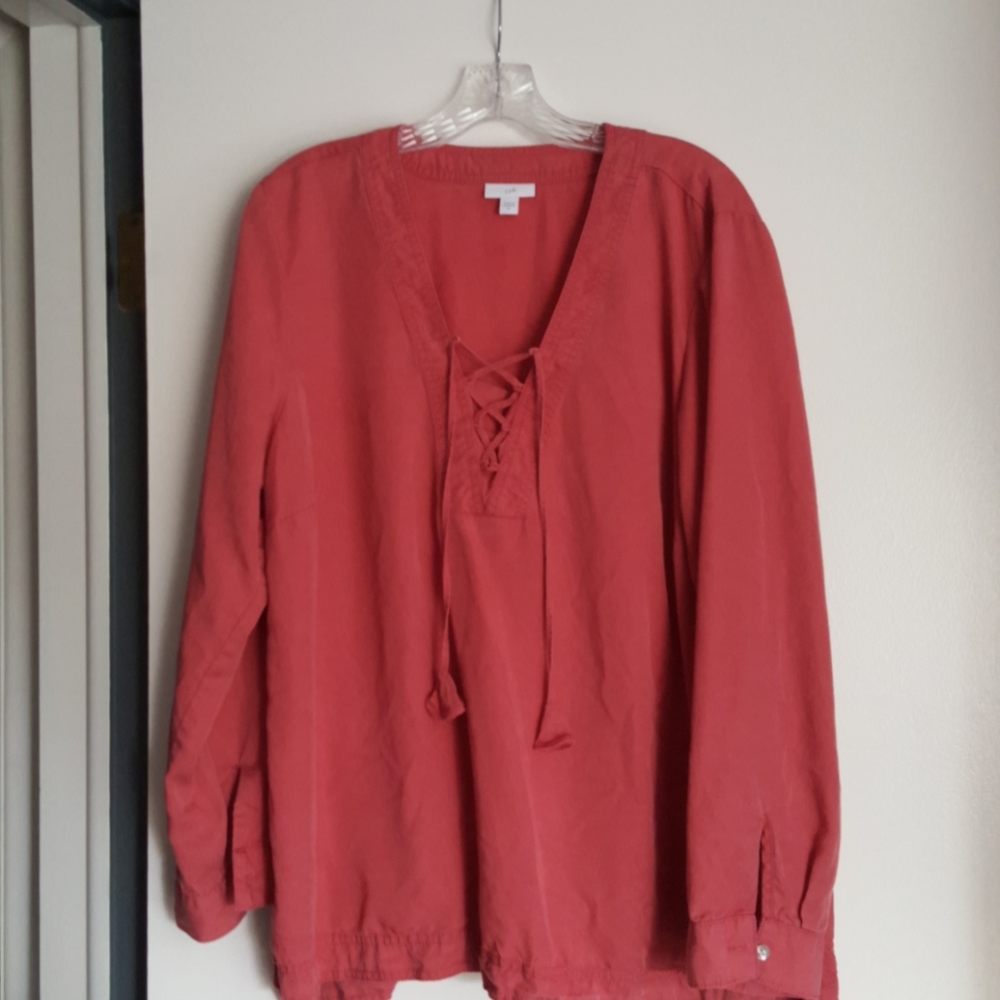 J. Jill long sleeve woven top